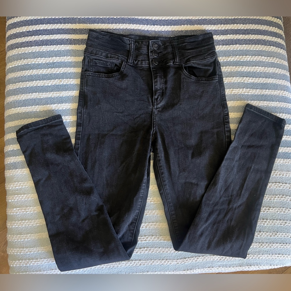 KanCan Black skinny high waist Jeans